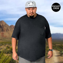 Load image into Gallery viewer, Big Men's Pocket Crew Neck Bamboo Viscose T-Shirts