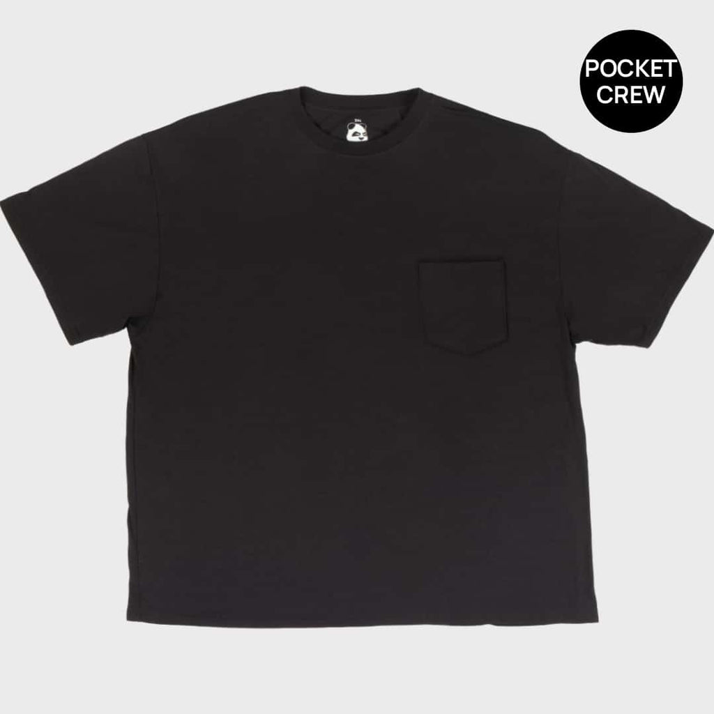 Big Men's Pocket Crew Neck Bamboo Viscose T-shirts - Short Sleeve Tee | Big Boy Bamboo, 3XL / Licorice