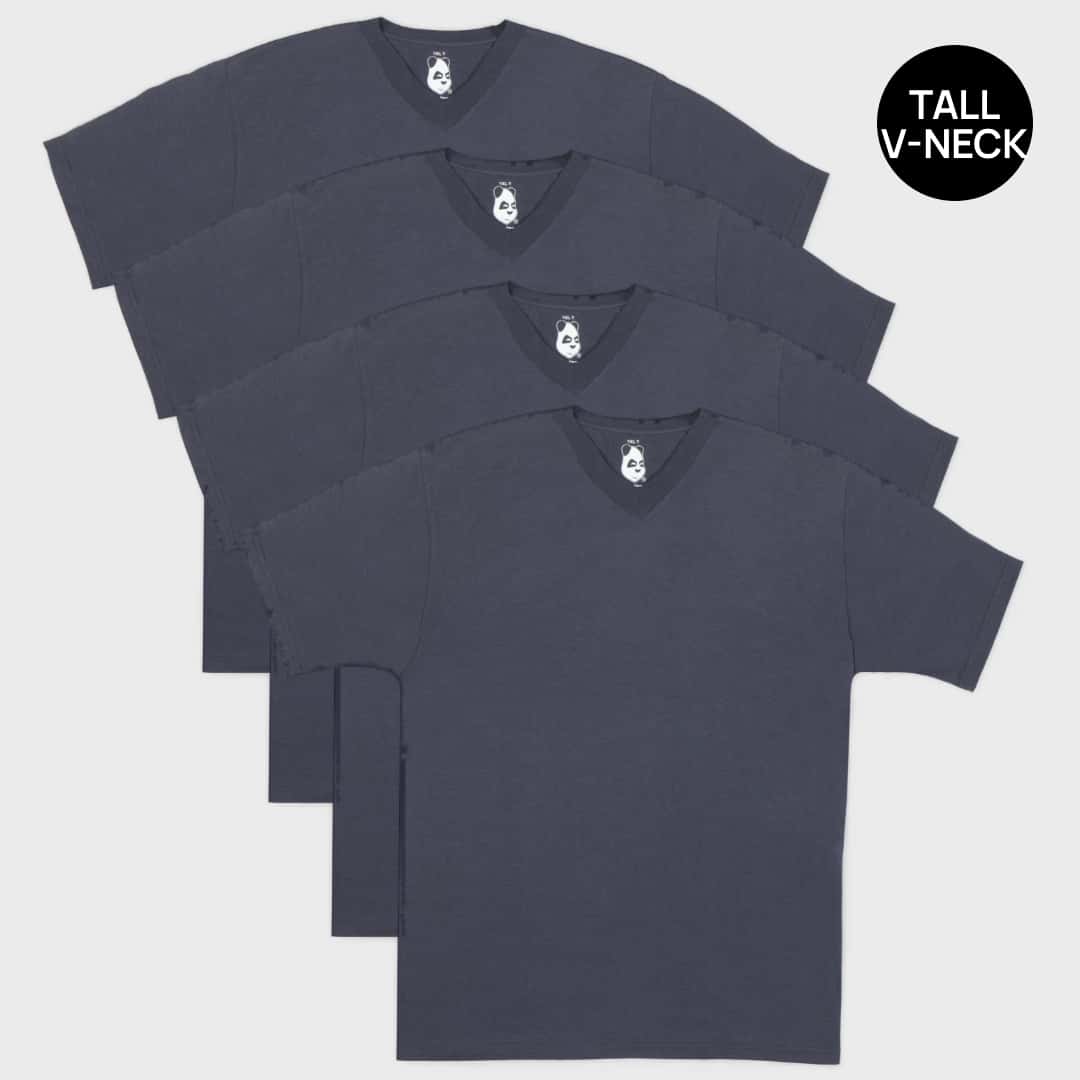 Amazon.co.jp: V-Neck Long Sleeve T-shirt Men's Setup Large