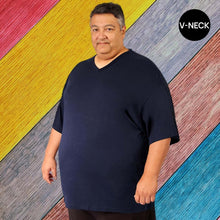 Load image into Gallery viewer, Big Men's V-Neck Bamboo Viscose T-Shirts