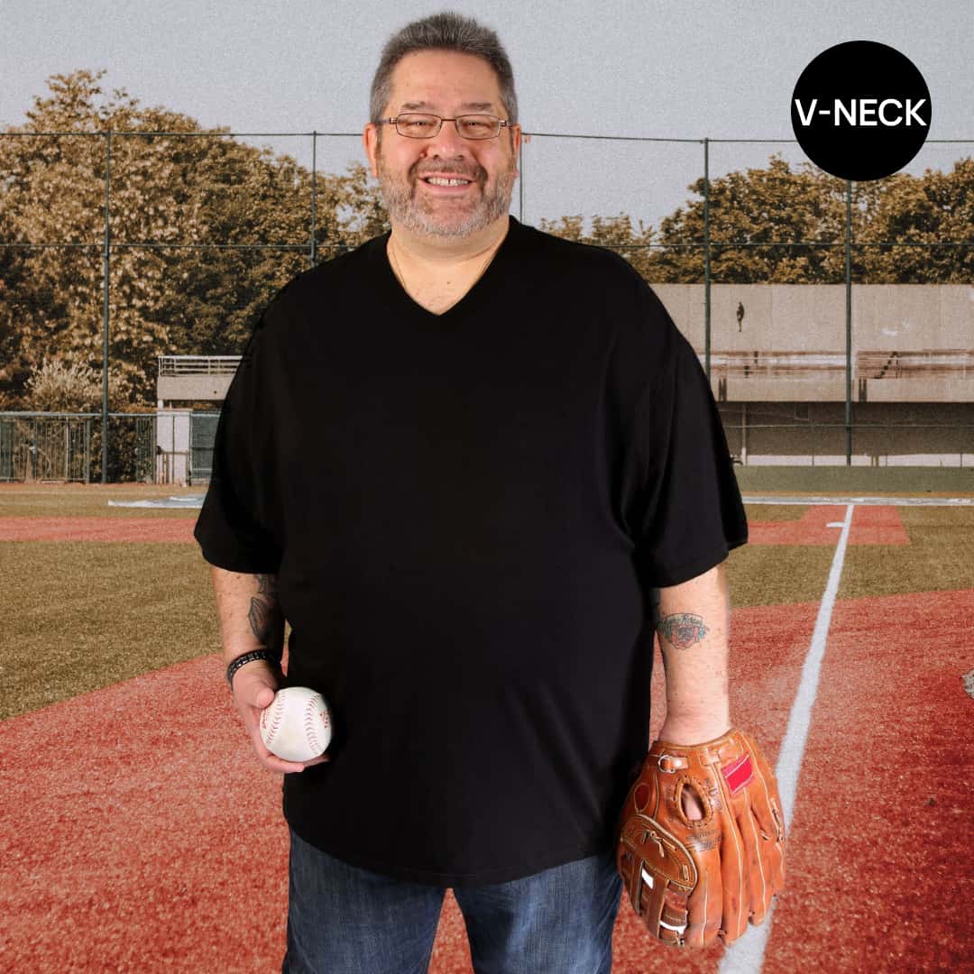 Big Men's V-Neck Bamboo Viscose T-Shirts