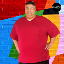 Load image into Gallery viewer, Big Men's V-Neck Bamboo Viscose T-Shirts