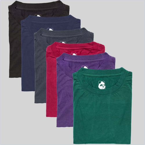 Big Men's Crew Neck Ultimate 6-Pack Bamboo Viscose T-Shirt Bundle