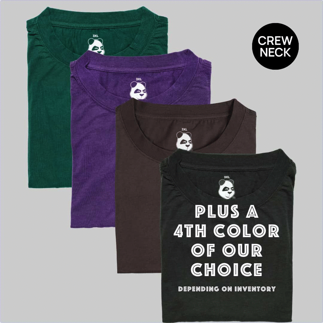 Big Men's New Classics Crew Neck T-Shirt 4-Pack Bundle