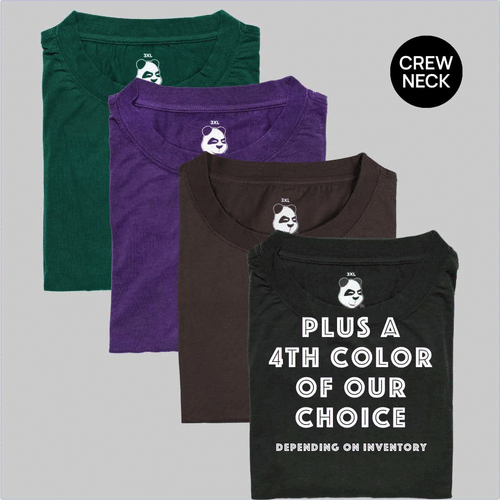 Big Men's New Classics Crew Neck T-Shirt 4-Pack Bundle