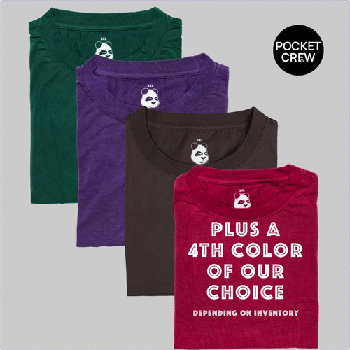 Tall Men's Pocket Crew Neck New Classics T-Shirt 4-Pack Bundle