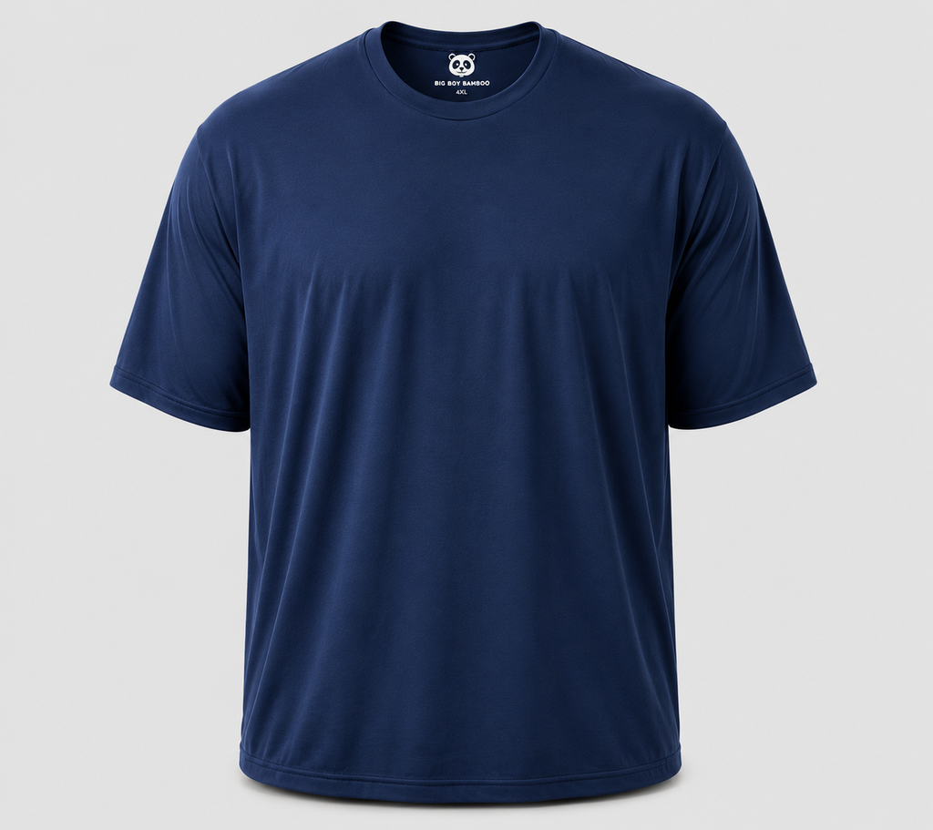 Big Men's Crew Neck Soft and Comfortable Bamboo Viscose T-Shirts