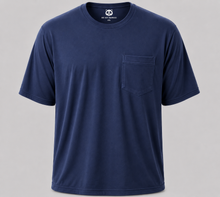 Load image into Gallery viewer, Big Men's Pocket Crew Neck Bamboo Viscose T-Shirts