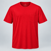 Load image into Gallery viewer, Big Men's Pocket Crew Neck Bamboo Viscose T-Shirts - Cut oversized with a flattering pocket