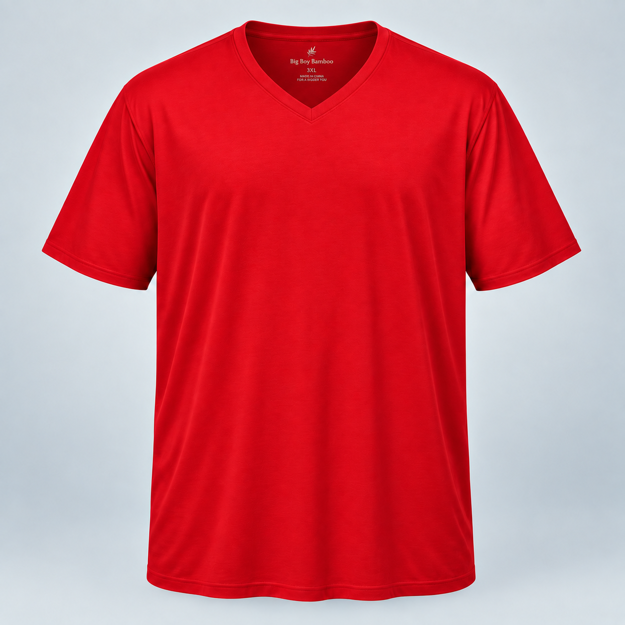 Tall Men's V-Neck Bamboo Viscose T-Shirts - 4 Inches Longer