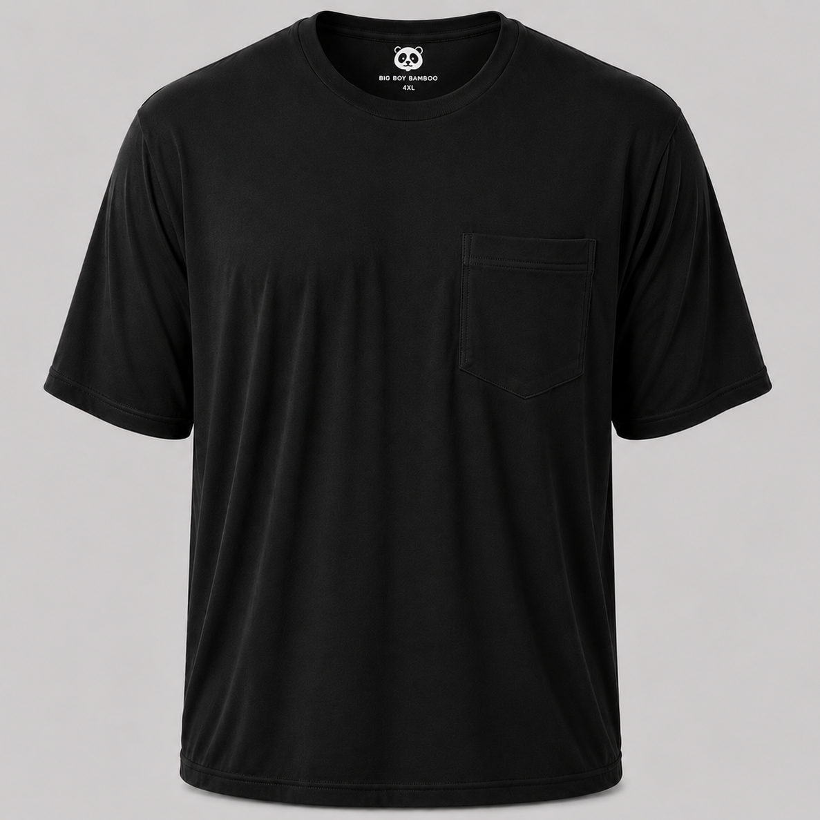 Big Men's Pocket Crew Neck Bamboo Viscose T-Shirts