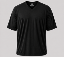 Big Men's V-Neck Bamboo Viscose T-Shirts - 2XL / Licorice (Black