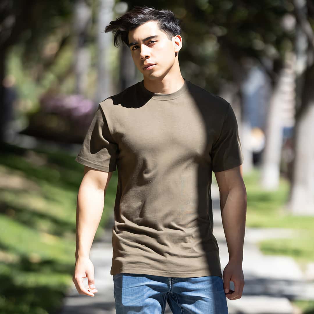 The Original Bamboo Viscose Crew Neck T-Shirt (Sizes S-2XL) by Spun Bamboo
