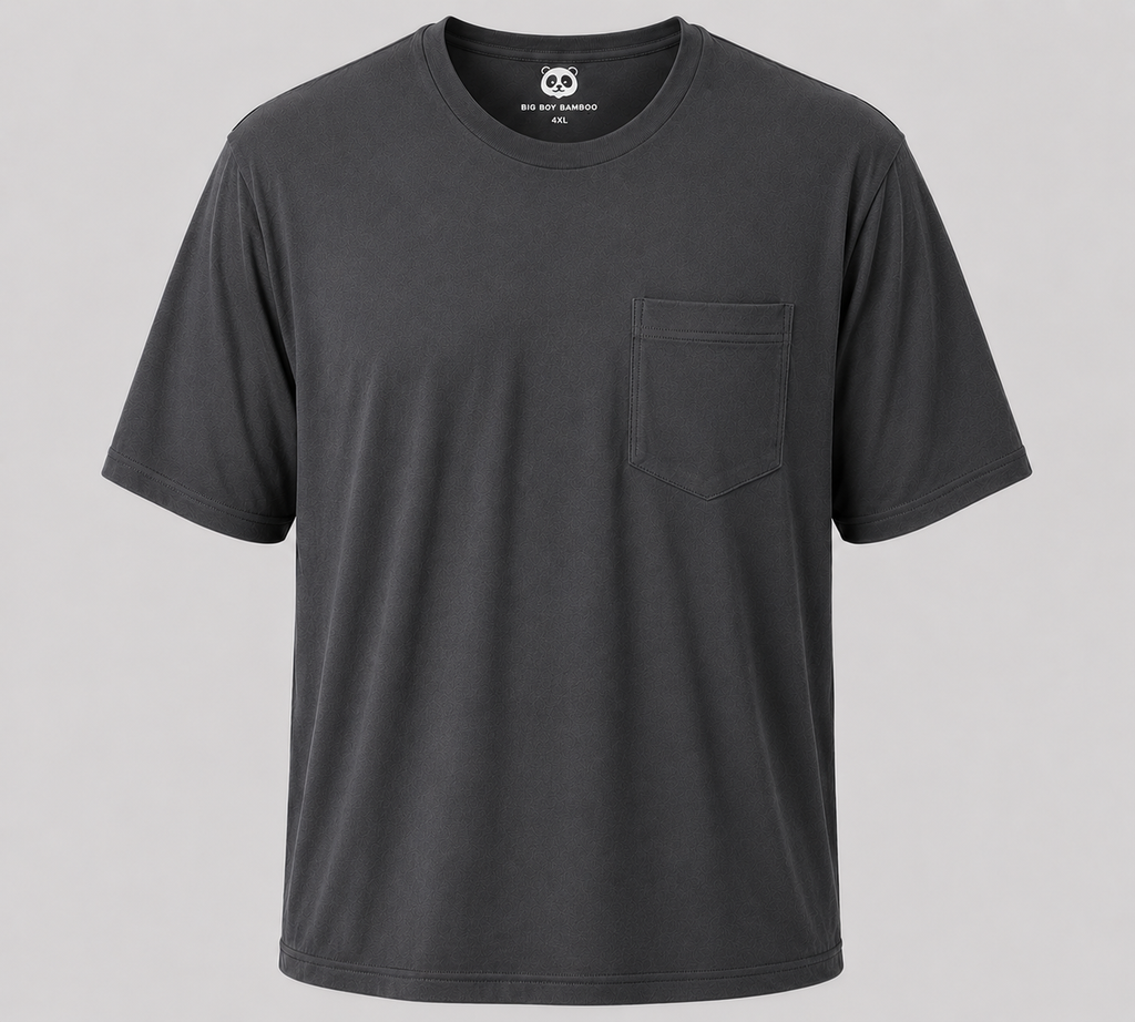Big Men's Crew Neck Soft and Comfortable Bamboo Viscose T-Shirts