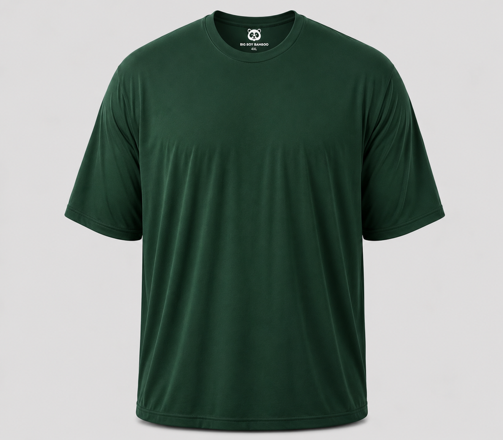 Big Men's Crew Neck Soft and Comfortable Bamboo Viscose T-Shirts