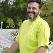 Load image into Gallery viewer, 50% OFF CLEARANCE SALE! Tall Men (1XLT-4XLT) Pocket Crew Neck Bamboo T-Shirt - Short Sleeve Tall Pocket Tee Big Boy Bamboo